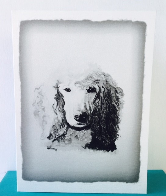 Blank Greeting Card with Dog